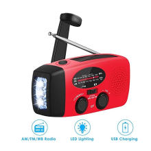 Emergency Hand Crank Self Powered AM/FM NOAA Solar Weather Radio with LED Flashlight